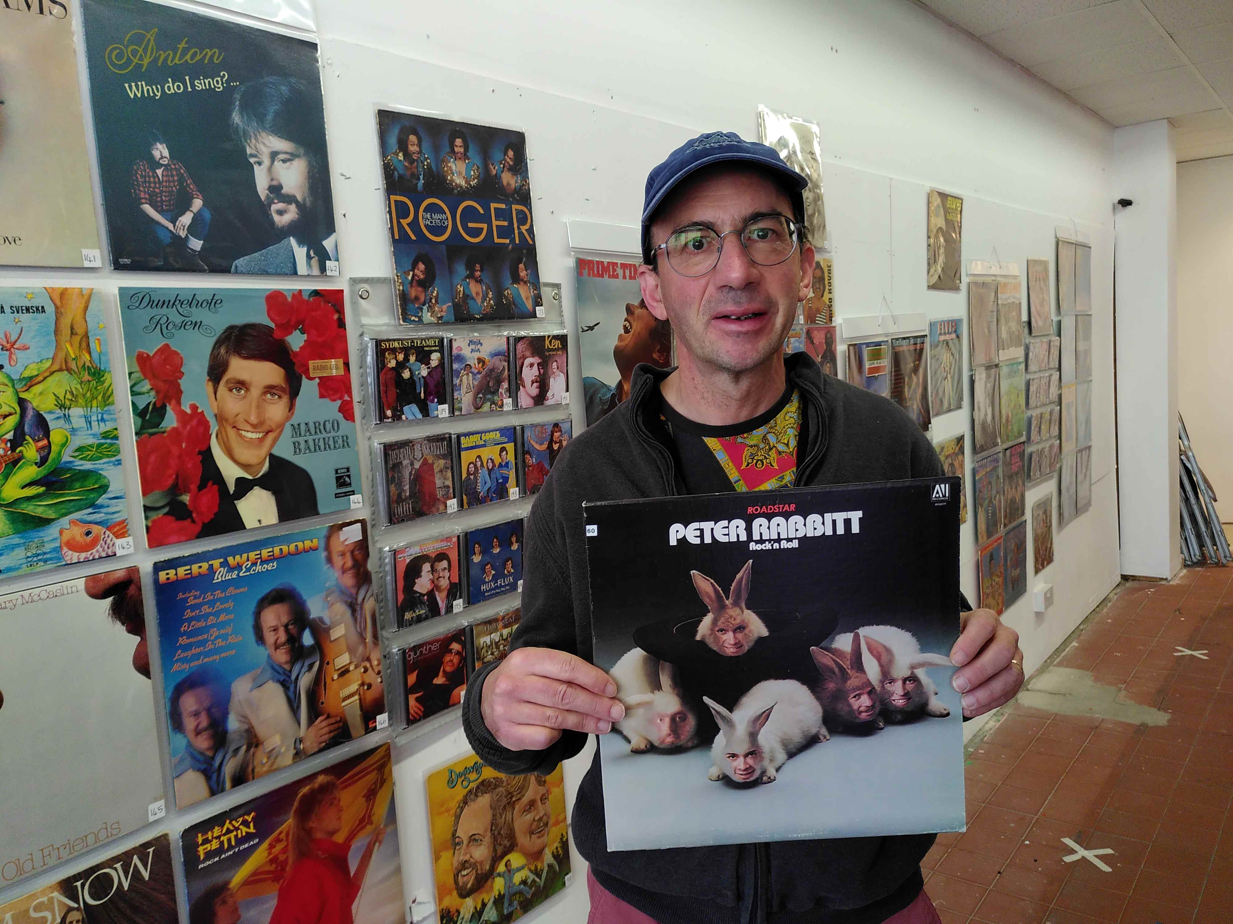 Steve Goldman with the album Peter Rabbitt- the first in his collection-114358.jpg